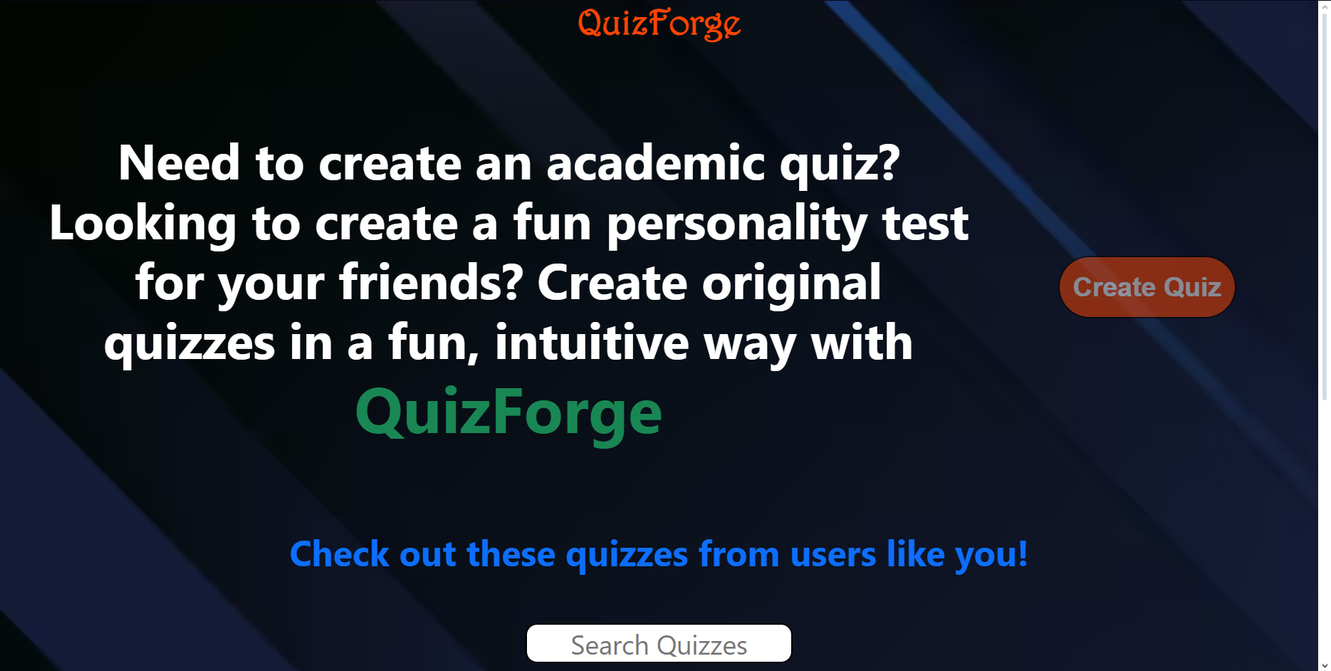 An Image of QuizForge.