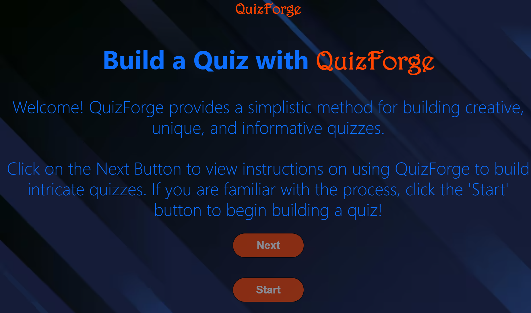 An Image of QuizForge.