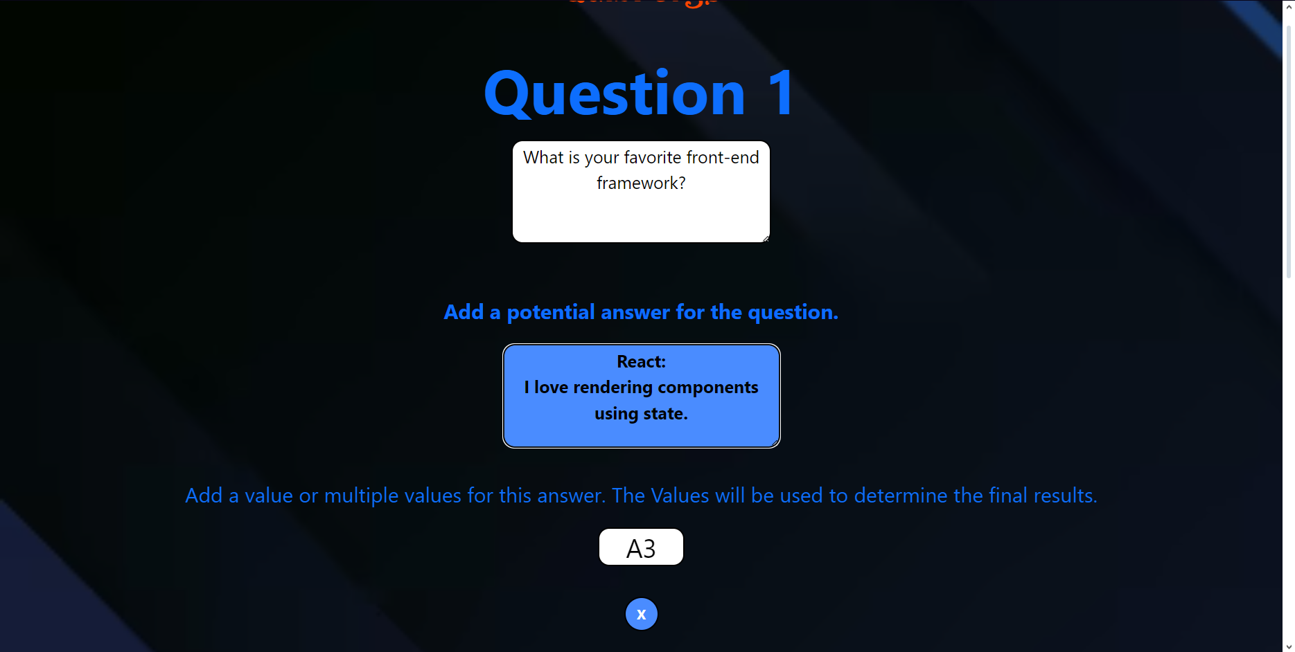 An image of the QuizForge Quiz Builder